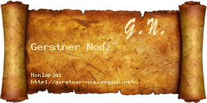 Gerstner Noé névjegykártya